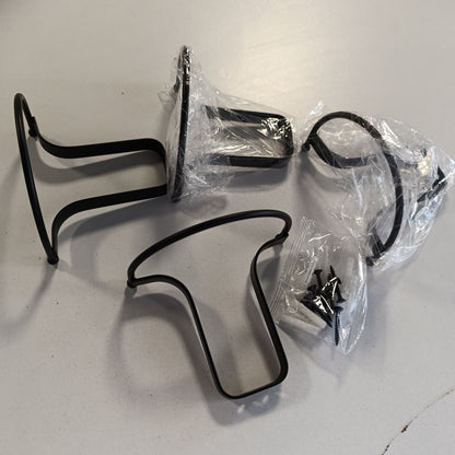 184353 - TAOZUN Set me 4 Mbajtëse në Ngjyrë të Zëzë për Kapele Kauboje - Montim në Mur, Material Metali