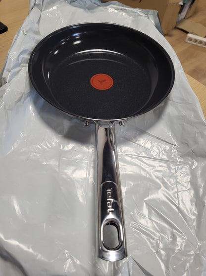 246180 - TEFAL Tigan Duetto On 24 cm, shtresë qeramike jo-ngjitëse Go Ceram, Thermo-Signal, dorezë e fiksuar me thumba, çelik inox, G7660434