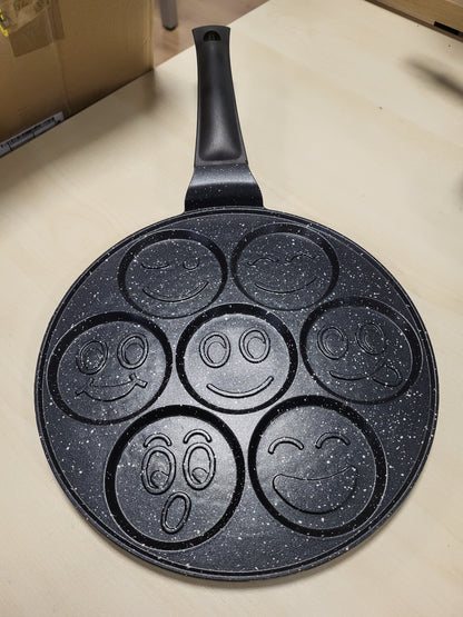 251988 - Herzberg HGCP267SML Tavë për krepa 26 cm, 7 dizajne emoji, rezistente ndaj gërvishtjeve
