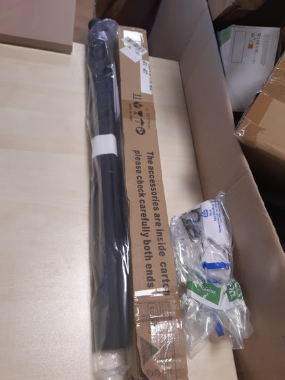 205034 - LUCKUP Perde për Dritare 100% Errësim-Mbrojtëse, Pëlhurë e Papërshkueshme nga Uji, me Izolim Termik dhe Mbrojtje nga Rrezet UV, për Dhoma Gjumi, Dhomë Ndenjeje, Banjo, Zyrë, 76x183cm, e Zezë