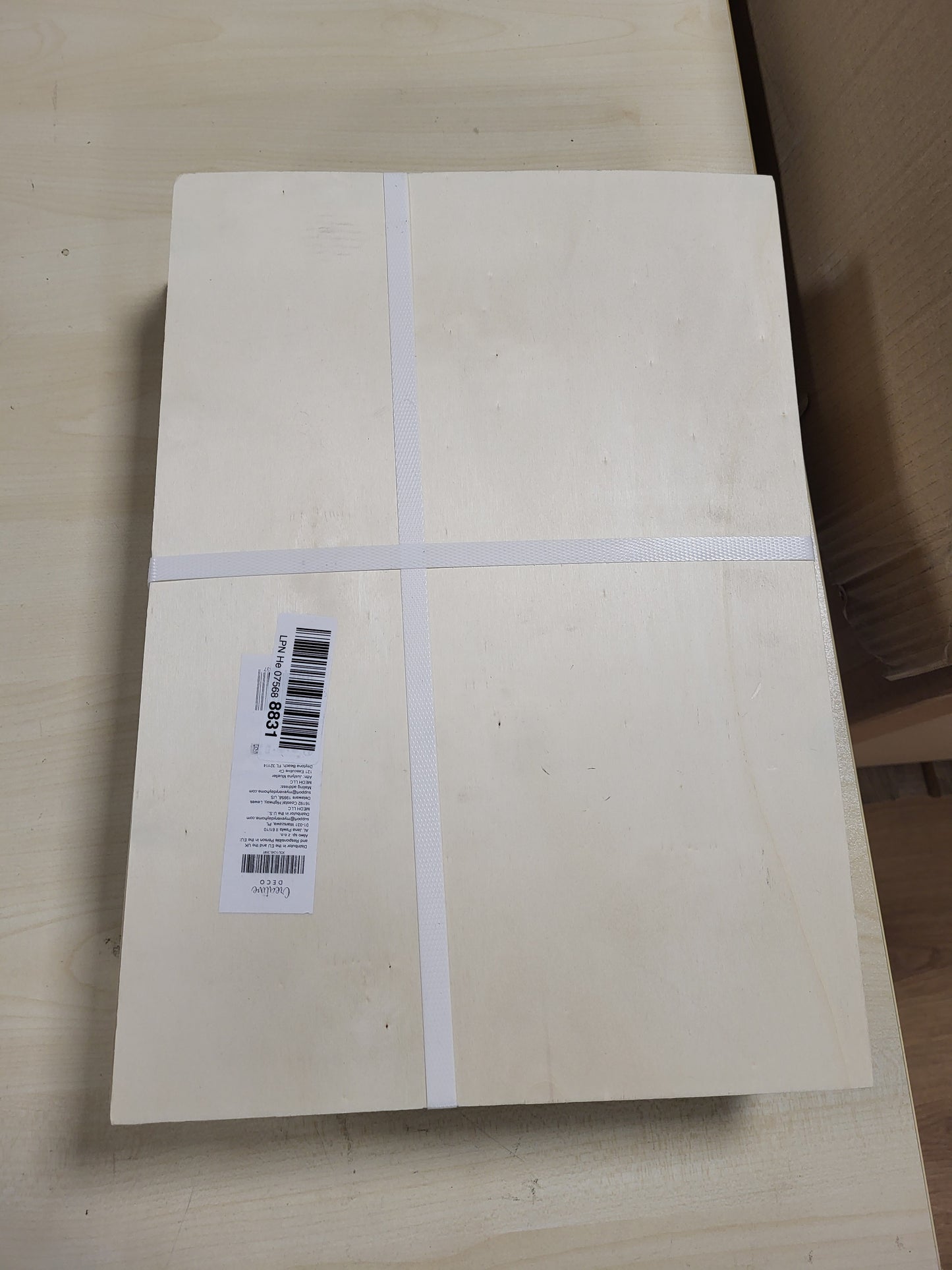 267987 - KOMPENSATË Creative Deco 30 x A3 3mm, 420 x 300 x 3mm, karton druri të papërpunuar të plepit, panel prej fletësh të prera me lazer, dru për pirografi