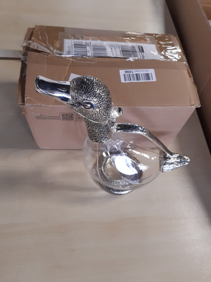 170083 - EDZARD Karafë në Formën e Rosës, Lartësi 26 cm, Vëllimi 0.9 litra, Elementë Argjendi të Nobël