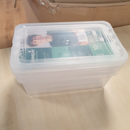 233898 - BEA Kuti ruajtjeje me Sistem Kontrolli të Ajrit, set me 4 pjesë, 4 x 5.6 l, 33 x 19.5 x 12 cm, Transparente