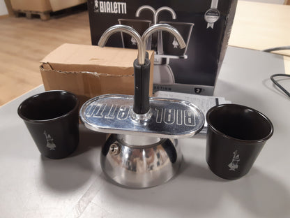 226724 - BIALETTI Makinë kafeje me induksion Mini Express, 2 filxhanë (100 ml), e zezë, e përshtatshme për të gjitha sobat