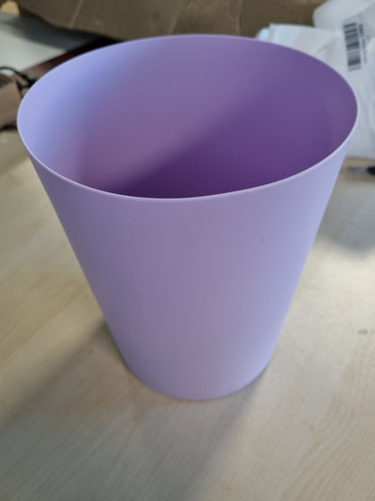 219841 - MARTA - Kosh kozmetik Kela me kapak lëkundës, vjollcë, 5l, plastik, kosh mbeturinash banjoje, vjollcë pastel mat