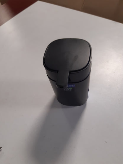 206850 - WENKO Davos - Dispensues Sapuni për Sapun të Lëngshëm, Kapacitet 350 ml, Material Plastikë të lartë Cilësie, pa BPA, Madhësi 9.8 x 13 x 7.8 cm, Ngjyra e Zi Mat