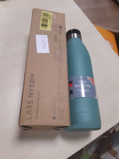 246790 - EMSA Shishe uji e izoluar Bludrop, 0.7 litra, 100% e papërshkueshme nga rrjedhjet, mbyllje me shtypje të shpejtë, çelik inox, veshje pluhuri, mban pijet të ngrohta për 12 orë, të ftohta për 24 orë