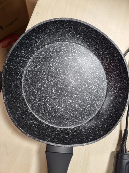 214404 - SALTER Tigan alumini i farkëtuar 24 cm, shtresë e qëndrueshme jo-ngjitëse (pa PFOA), dorezë e qëndrueshme me thumba, e sigurt për lavastovilje.