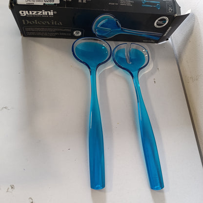 185401 - GUZZINI - Takëm Sallate Blu Dolcevita, Prej Plastike me Bazë Biologjike