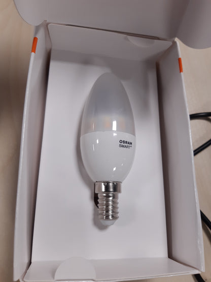 202272 - OSRAM Smart+ LED, Llambë ZigBee me bazë E14, 2700K - 6500K, Ngjyrë e Bardhë e Ngrohtë dhe Drita e Ditës, Errësueshme, Përputhshme me Echo Plus dhe Echo Show (Gjenerata e 2-të), Përputhshme me Philips Hue Bridge