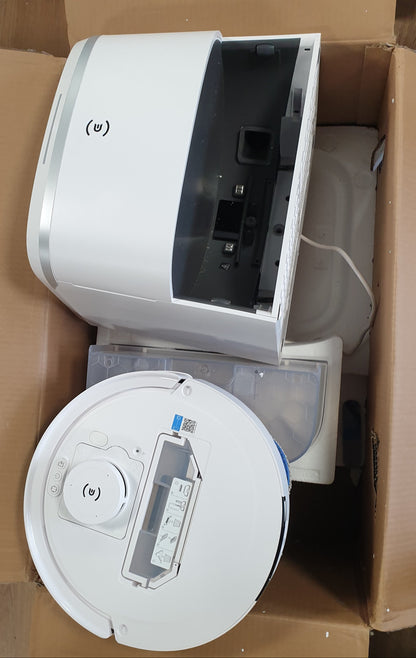84009 - ECOVACS DEEBOT T30 PRO OMNI - Fshesë Robotike me Stacion Mini Vetëpastrimi, Pastrim Adaptiv TruEdge, Furçë Kundër Ngatërresave, Fuqi Thithje 11000 PA, Larje me Ujë të Nxehtë 70℃