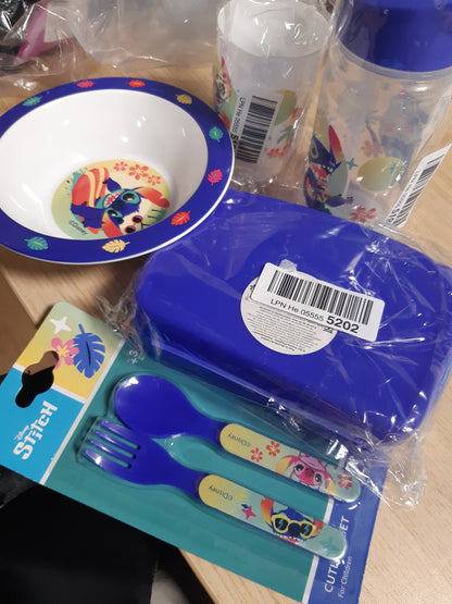 141691 - Set enësh plastike të ripërdorshme Disney Lilo dhe Stitch – shumëngjyrësh.