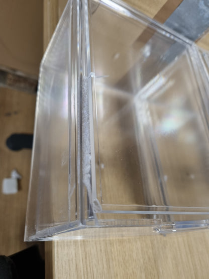 223191 - AMEITECH Sirtarë Organizues Kozmetikësh të Vendosshëm në Njëra-tjetrën, Organizues Akrilik Transparent për Grim, Pako me 2 copë