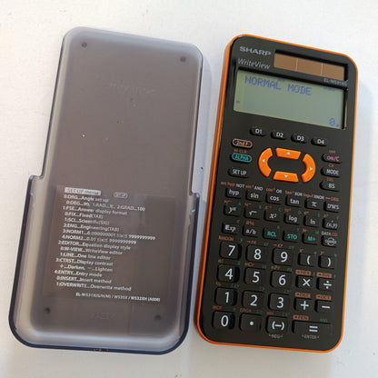 266676 - SHARP Kalkulator Shkollor Shkencor EL-W531 XG-YR, ekran me 4 rreshta, WriteView, hyrje DAL, ngjyra Portokalli