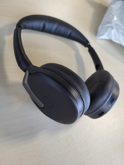 266041 - JABRA Evolve2 65 Flex - Kufje stereo Bluetooth me panel karikimi pa tel, teknologji Jabra ClearVoice, ANC hibride, të certifikuara për MS Teams, ngjyra e zezë