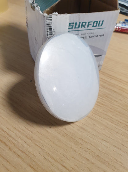 215789 - SURFOU Tapë për vaskë, Diametër 72 mm, Tapë Universale për Vaskë, Unazë Vulosëse 44 mm, e përshtatshme për Kulluesin e Vaskës
