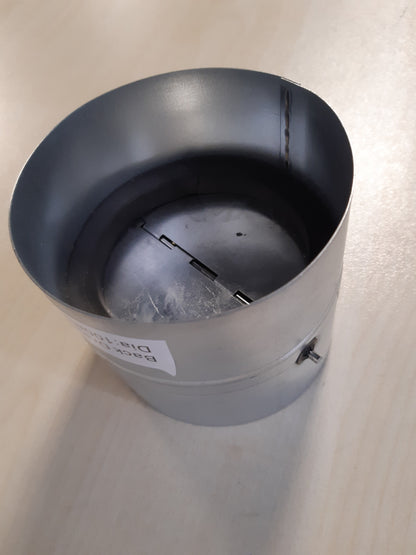180936 - REPA MARKET Amortizatori i Rrymës së Ajrit 4 inç (100 mm), prej Çeliku të Galvanizuar, Lidhës i Kanalit të Shkarkimit HVAC, me Sustë të Inkuadruar për Ventilim të Sigurt