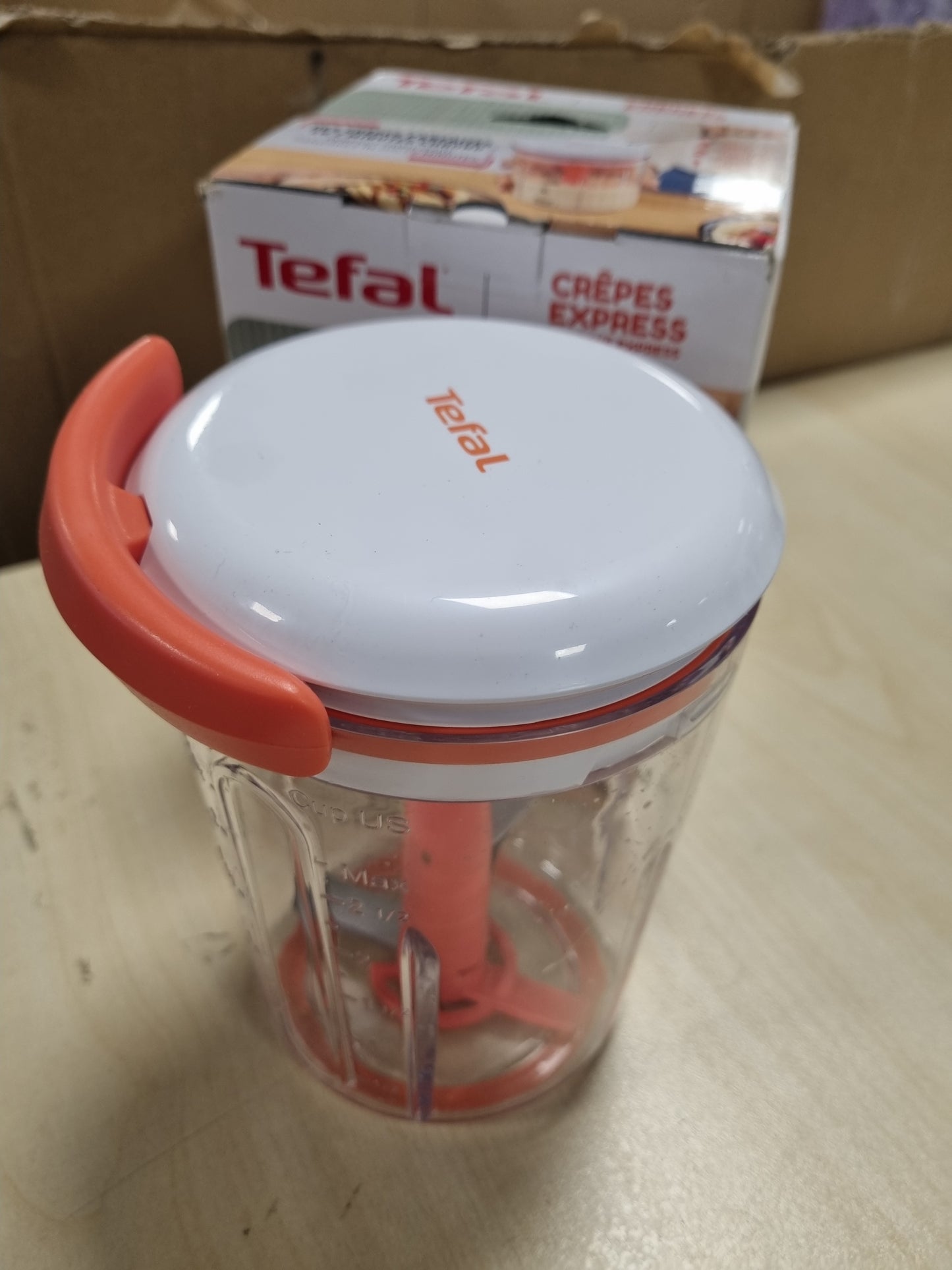 214685 - TEFAL Mikser inteligjent për krepa, 900 ml, Vafla, Krepa, Petulla në 2 minuta, Brumë pa kokrriza, 3 receta të integruara
