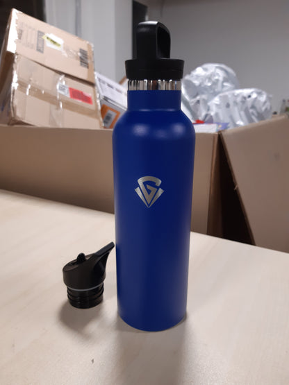 252545 - Shishe e izoluar 750ml, me mur të dyfishtë, pa BPA, e papërshkueshme nga rrjedhjet, për fëmijë dhe të rritur, ripërdorshme