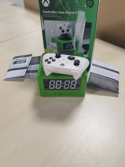 251489 - PALADONE Orë alarmi me kontrollues dixhital Xbox, funksion drite nate, dekorim zyrtar i lojërave dhe dhomës së gjumit