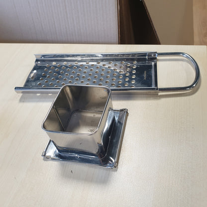 251846 - WESTMARK Spätzle Rende Knöpfle Inox, 31.5 cm, Rende Spätzle Steel inox për Fine Knöpfle & Spätzle, me rrëshqitje rrëshqitëse