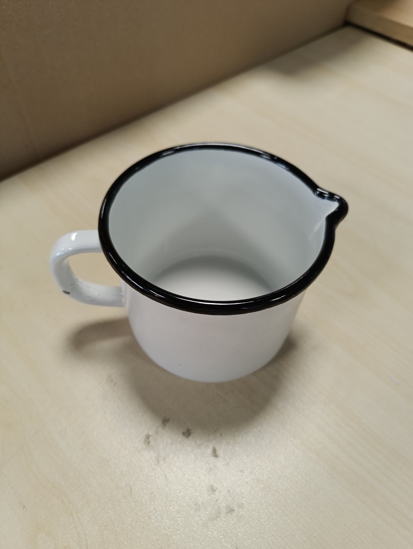 247655 - KARL KRÜGER Milchtopf, 12 cm, Stahl, E bardhë