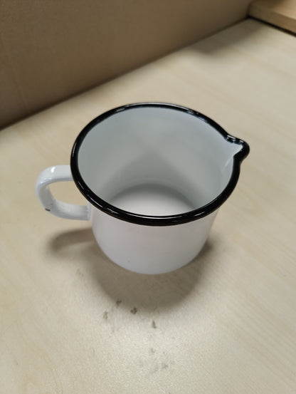 247655 - KARL KRÜGER Milchtopf, 12 cm, Stahl, E bardhë