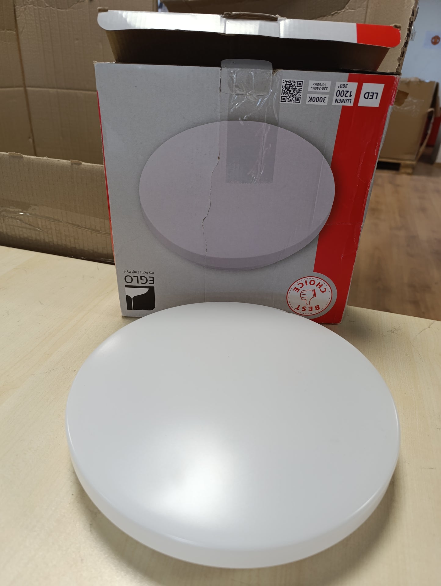 216061 - EGLO Llambë tavani LED Pogliola, Ø 26 cm, dritë e rrumbullakët për dhomë gjumi dhe korridor