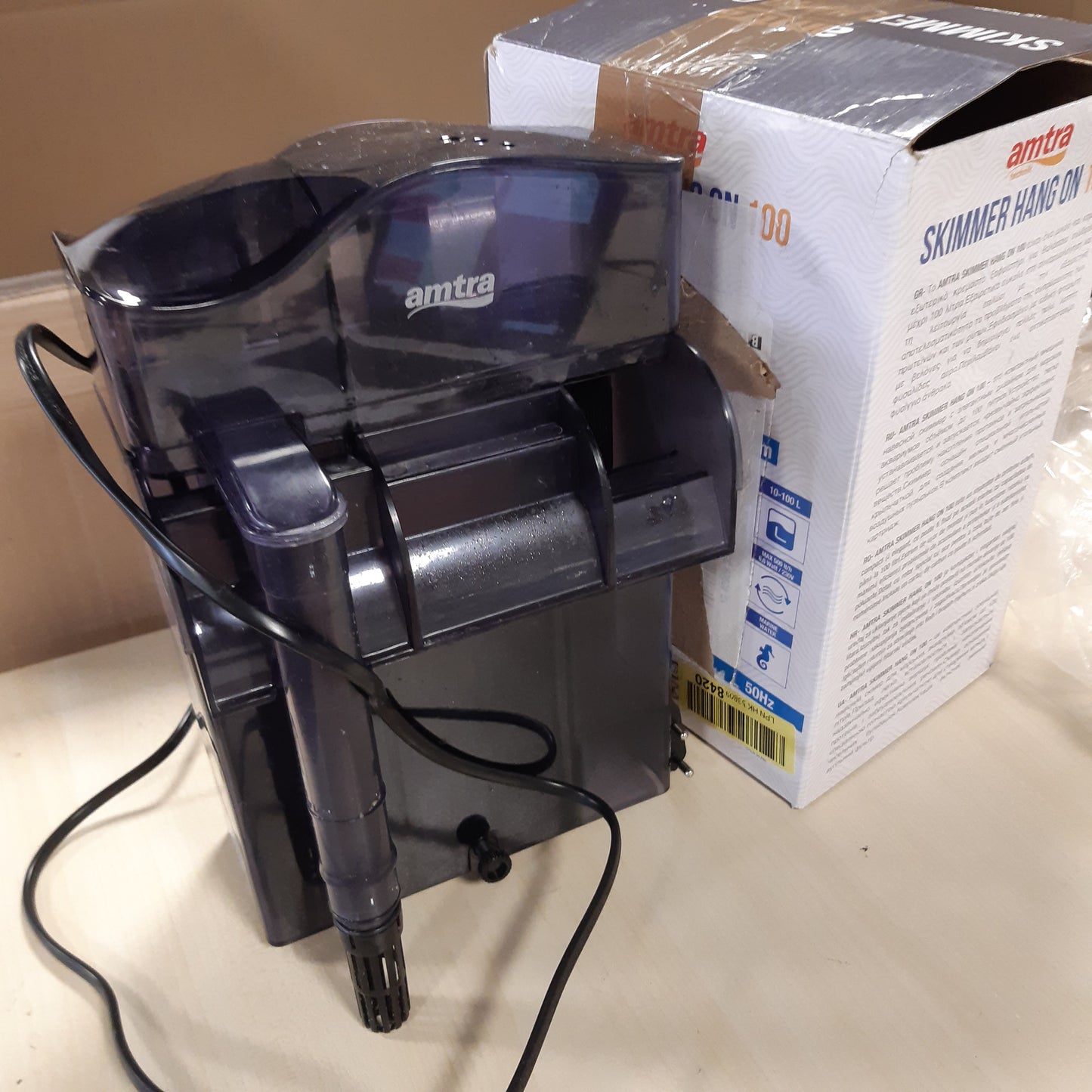 245308 - Amtra SKIMMER HANG ON 100, Skimmer i varur për akuariume me ujë të kripur, deri në 100 litra