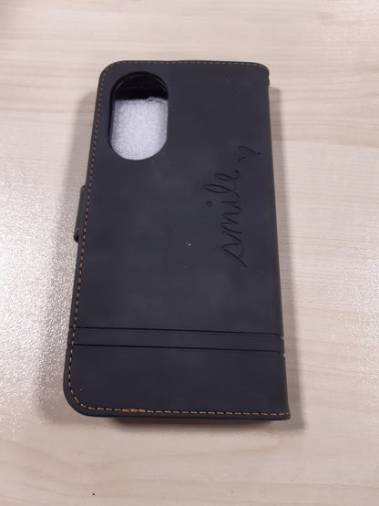 190170 - BRAVODAY Mbrojtëse për HONOR 50, Mbrojtëse prej Lëkure PU e Palosshme, Me Vend për Kartë dhe Mbështetëse, Ngjyra e Zezë