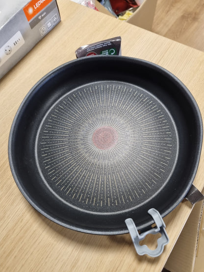 167499 - TIGAN TEFAL Ingenio 28 cm, i Pajtueshëm me Induksion, me Shtresë Jo Ngjitëse, Tregues Fillimi Gatimi, i Stivueshëm, i Sigurt për Lavastovilje, Prodhuar në Francë, Rezistent ndaj Mjedisit, Modeli L3970603