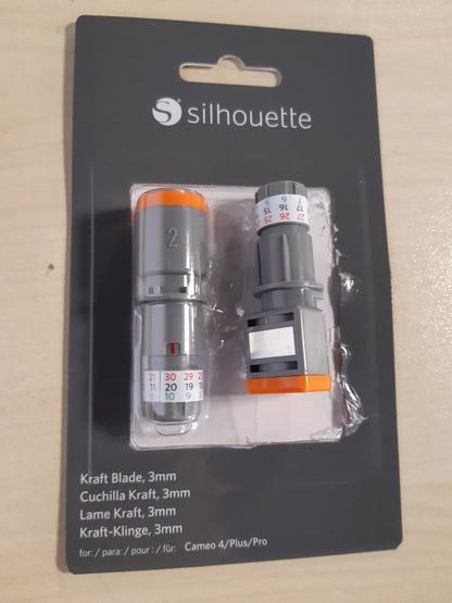 136138 - SILHOUETTE AMERICA Silh Blades 4 - Lëndë Kraft, 3mm, për Plotterin e Prerjes Cameo 4