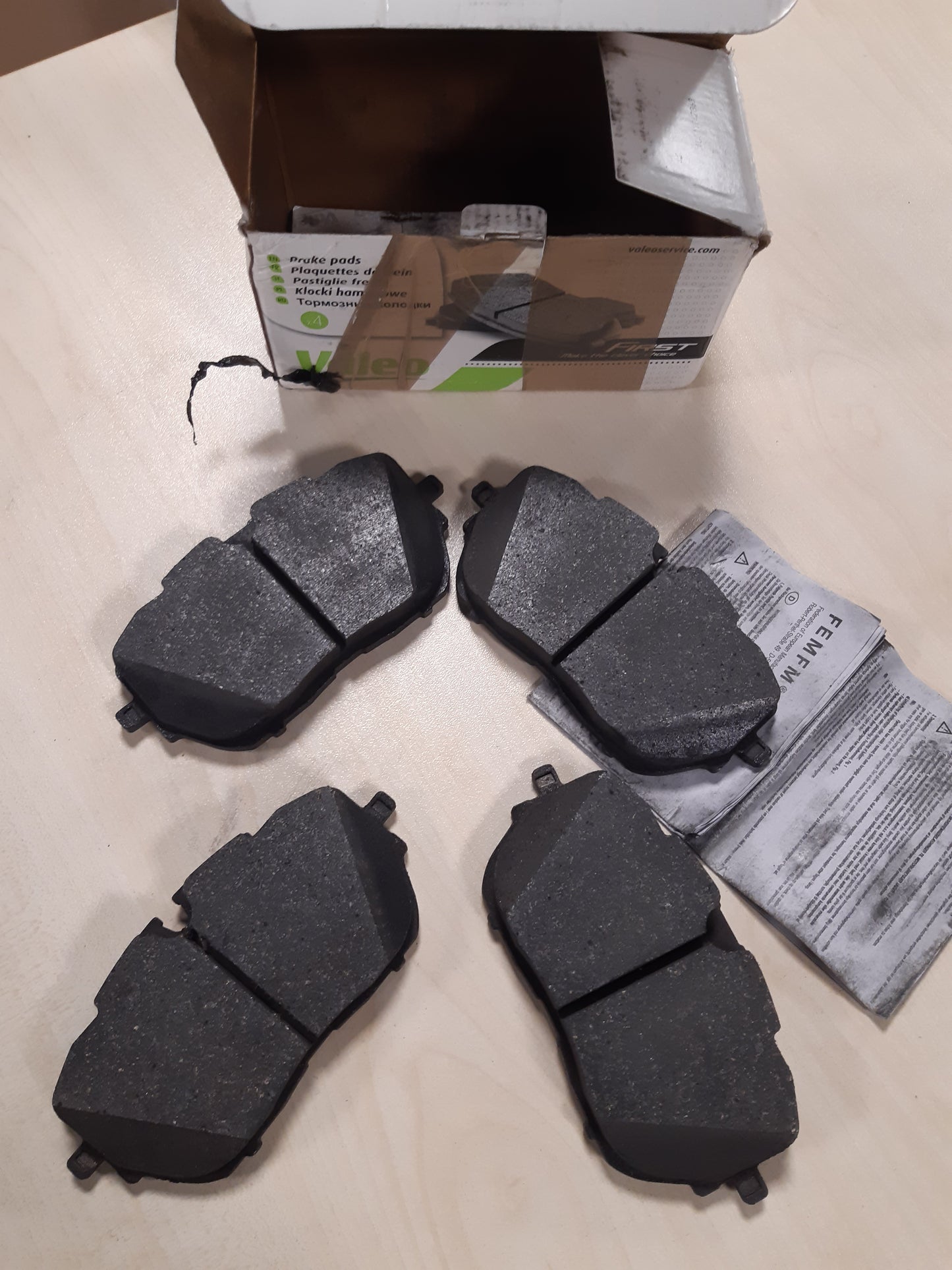 164583 - VALEO 302205 - Set pllakash freni, Frena parkimi me disk, Frena me disk