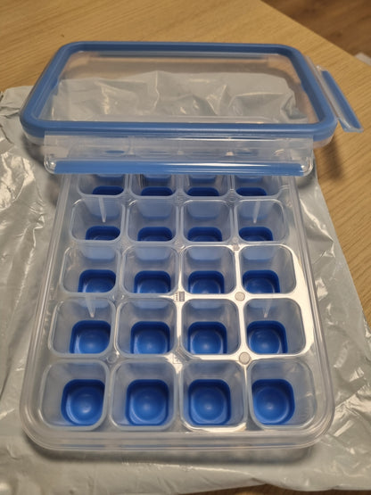 216273 - EMSA Enë për ruajtjen e ushqimit me kapëse, 22.6 x 16.5 x 4.9 cm, e sigurt për lavastovilje, ngrirje dhe mikrovalë