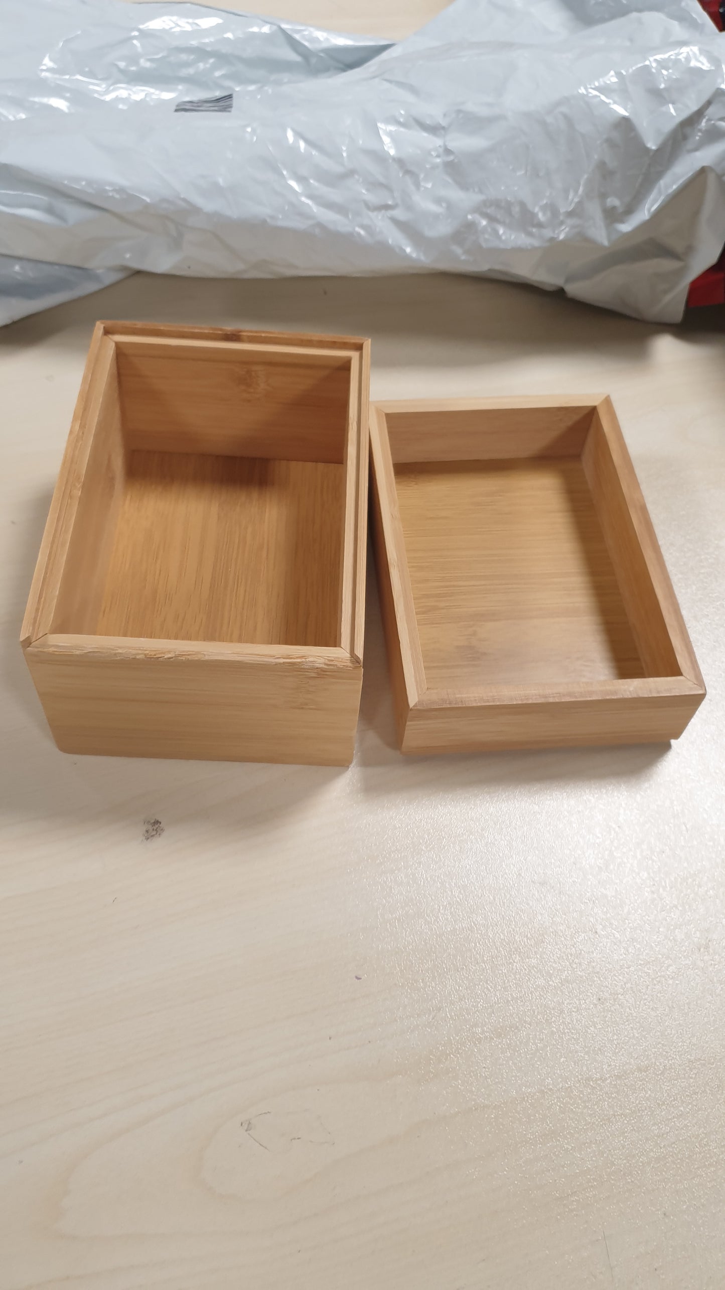 215371 - ZELLER Set Kutish Ruajtjeje, 2 copë, Bambu, afërsisht 17 x 12 x 12 cm