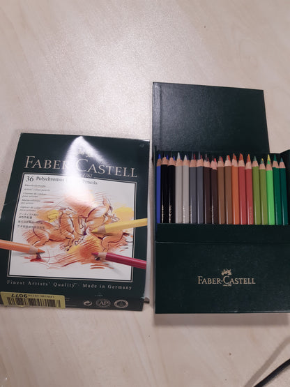 188897 - FABER-CASTELL - Lapsa me Ngjyra Polychromos 110038, Kuti Studioje me 36 Pjesë