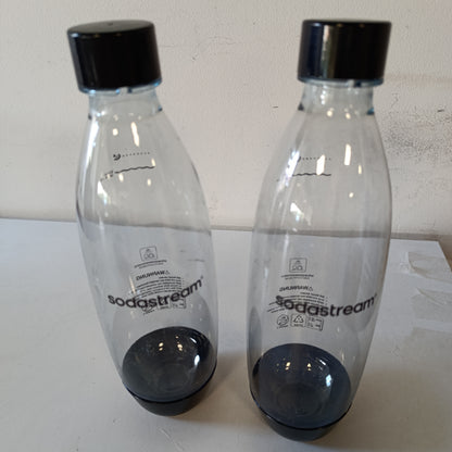223897 - SodaStream Shishe 1 Litër me Siguresë, Pako Binjake e Zezë