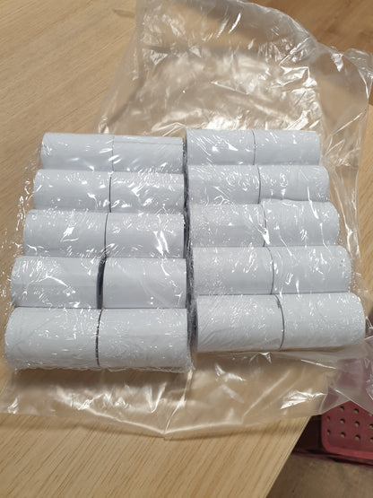 267315 - DOUBLE DRAGON Rula letre termike Premium për arkë regjistruese 57 x 40 mm, për makinën e kartave të kreditit PDQ, POS, EPOS, sistemin e arkës [Pako me 20 copë]