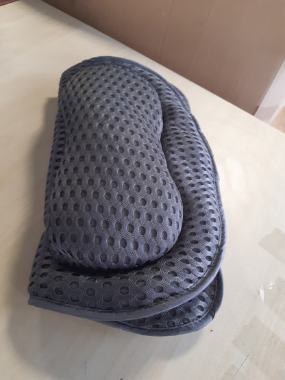224532 - Chiluxendo Jastëk për qafën e vaskës, me teknologji rrjete ajri 4D dhe 6 gota thithëse (Gri)