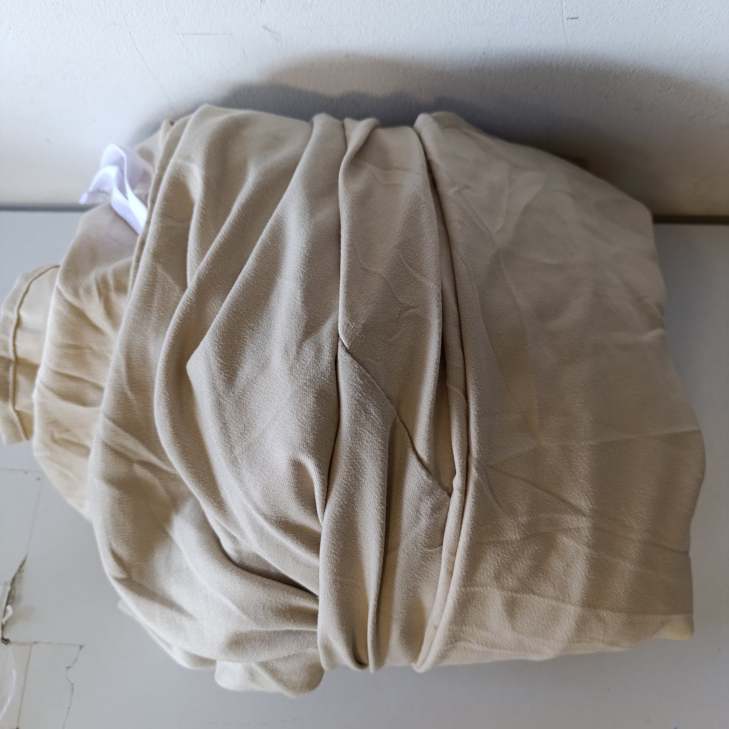 223230 - EasyCosy Mbulesë Shtrati prej Pëlhure Mikrofibre 180x200 cm, 32 cm e Lartë, Bezhë, Modeli Atenea