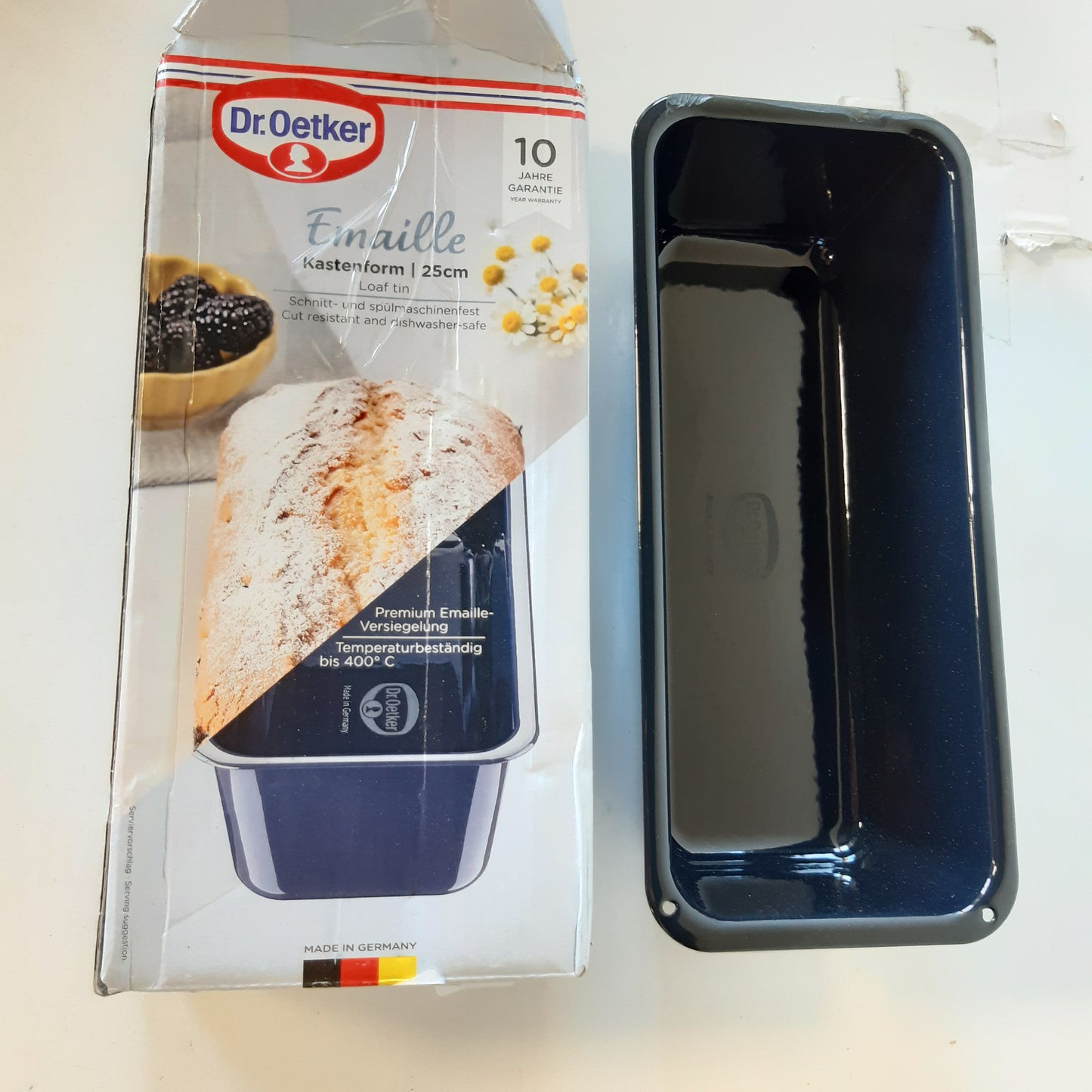 214489 - DR. OETKER Tavë për bukë 25 cm, rezistente ndaj prerjeve dhe gërvishtjeve, ngjyrë blu të errët