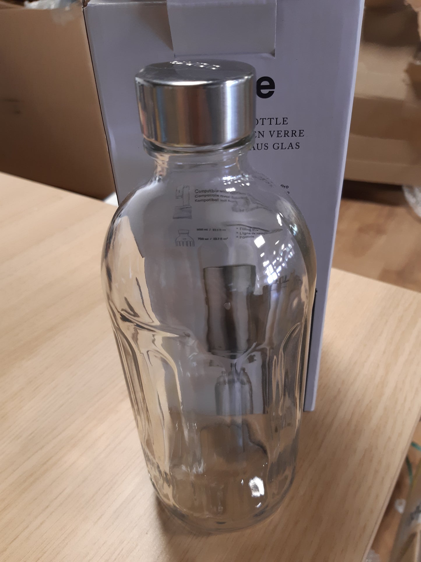 236155 - VETËM Shishe qelqi aarke për Carbonator Pro, mund të lahet në lavastovilje, detaje çeliku inox