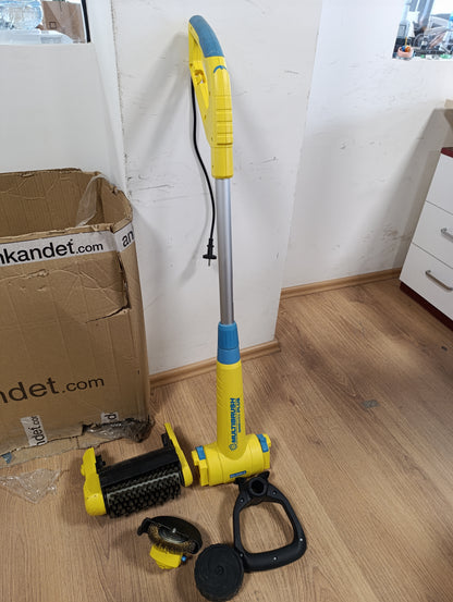 250076 - GLORIA MultiBrush speedcontrol PLUS, Furçë elektrike pastrimi për gurë, nyje, dru, skaje dhe lëndina, Furçë sipërfaqesh 11-në-1, Përfshin furçë nyjesh dhe pastrues gurësh