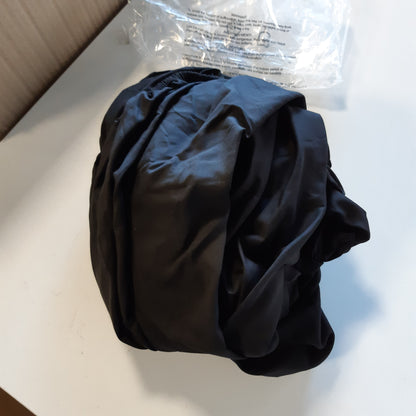 257793 - AMAZON BASICS Çarçaf i montuar, 90 x 190 x 30 cm, mikrofibër poliester për dyshekë deri në 30 cm të trashë, i zi