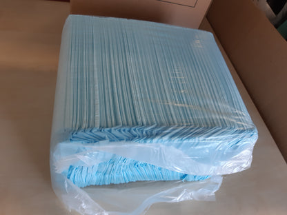 261722 - AMAZON BASICS Mbrojtëse stërvitjeje për qen dhe këlyshë, 5 shtresa, standarde, pako me 100 copë, blu/e bardhë