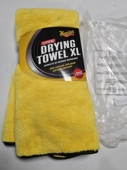 223212 - MEGUIAR'S Peshqir tharës Supreme, Peshqir mikrofibre XL - 55 cm x 85 cm, Ultra thithës, i lahet në lavatriçe, X1905EU