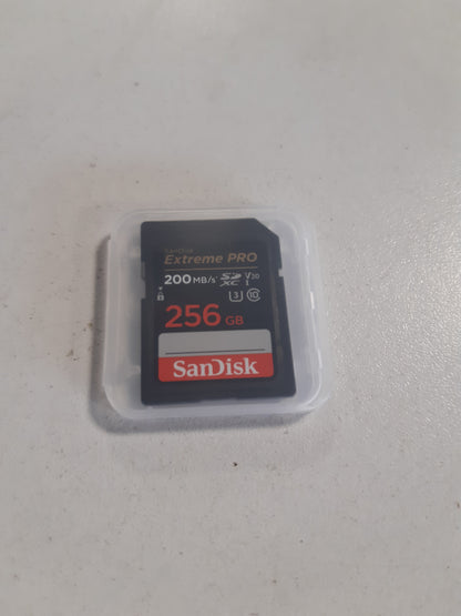 267886 - SANDISK Kartë Extreme PRO 256GB SDXC, Shpejtësi transferimi deri në 200MB/s, UHS-I, Video 4K UHD, RescuePRO Deluxe, Teknologji QuickFlow, Class 10, U3