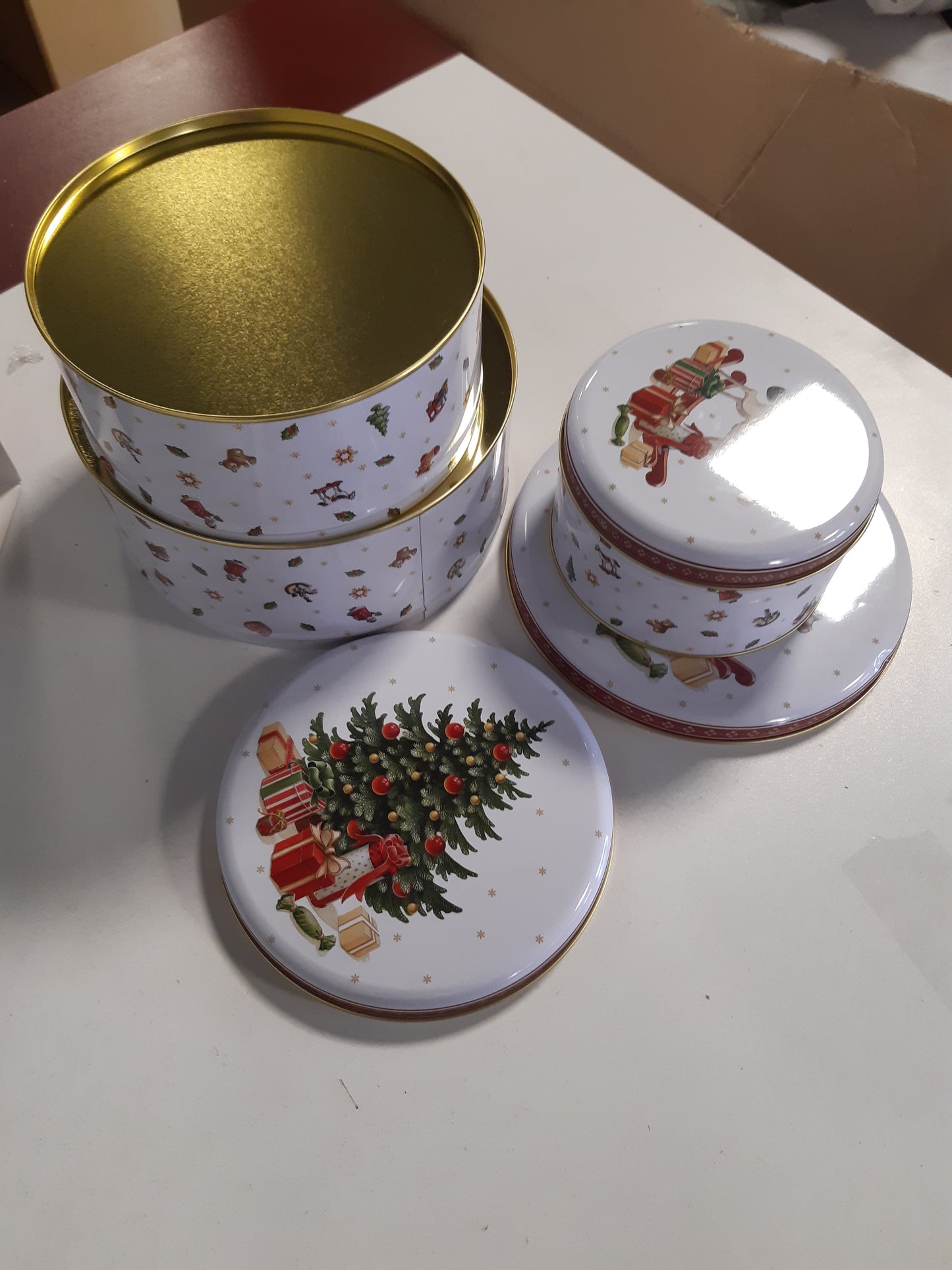 205362 - VILLEROY & BOCH - Set Tavësh për Biskota Winter Collage, Shumëngjyrësh, 19.7 x 9.4 cm, 3 Copë
