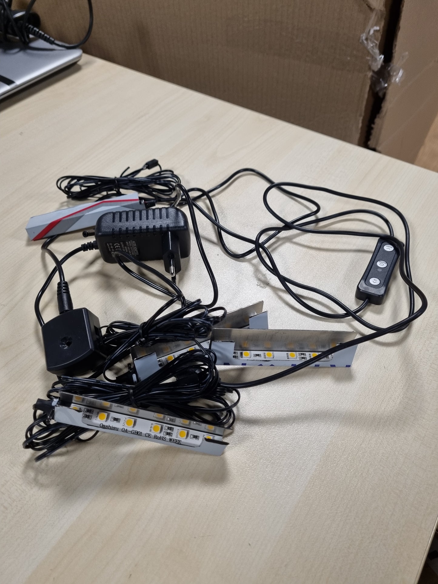 241260 - OASHISU Ndriçim për Vitrina, Set me 4 pjesë, 6 * 5050SMD, Ndriçim LED të Bardhë të Ngrohtë, 12V