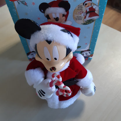 217229 - KURT ADLER - Mbulesë tavoline me krahë të palosshëm Mickey Mouse, 25 cm e kuqe